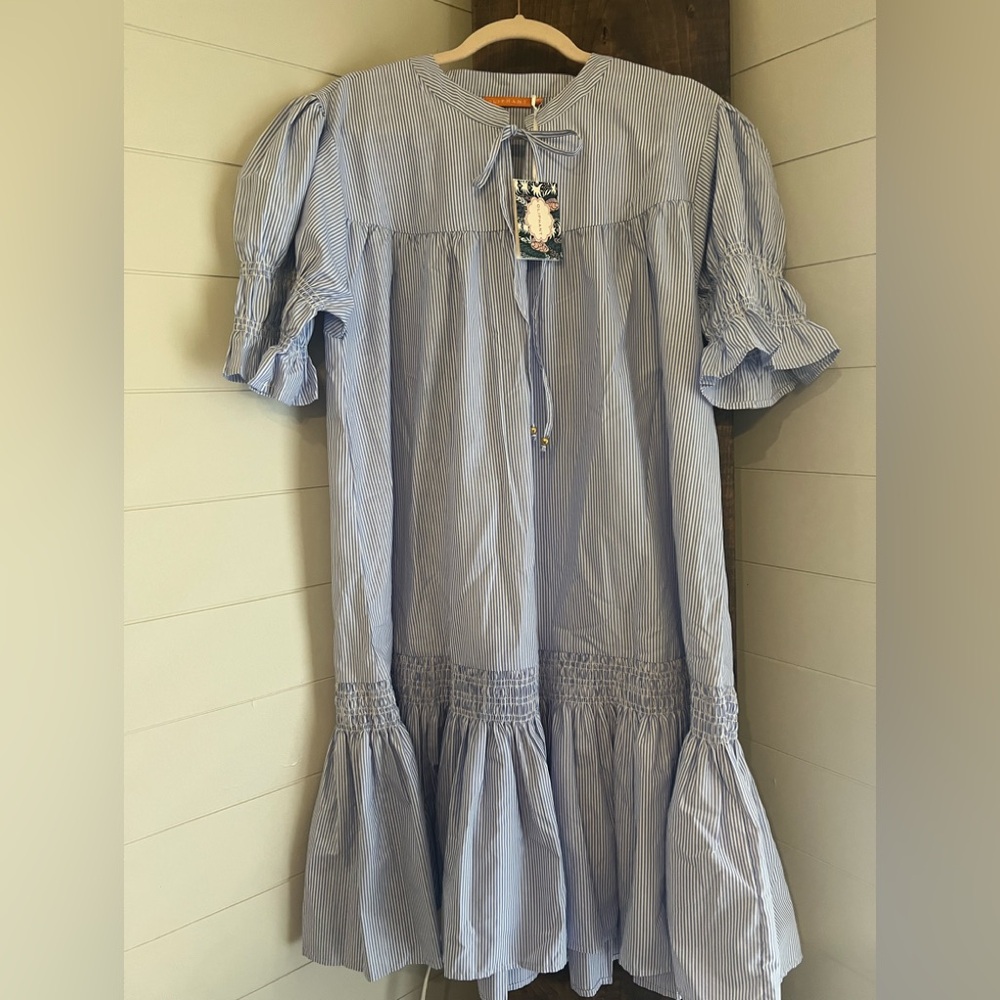 Oliphant Smocked Drop Mini Dress